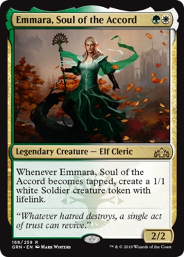 Emmara Soul of the Accord 1x FOIL GRN MTG Guilds of Ravnica Rare MINT green white Emmara Soul of the Accord 1x FOIL GRN MTG Guilds of Ravnica Rare MINT green white