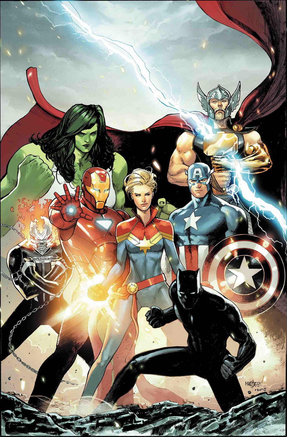 Avengers #10 Marquez Var (STL100297)