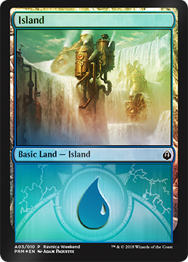 Island - Izzet (A03) - Ravnica Weekend - Foil