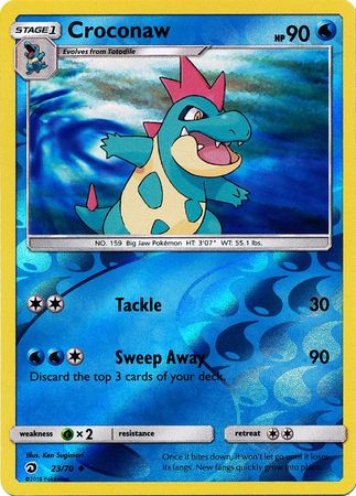 Croconaw - 23/70 - Uncommon - Reverse Holo