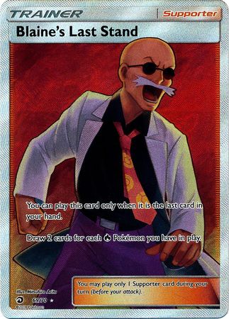 Blaines Last Stand - 69/70 - Full Art Ultra Rare