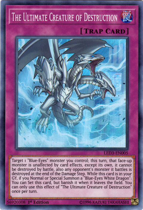 The Ultimate Creature Of Destruction - LED3-EN005 - Super Rare - 1st Edition The Ultimate Creature Of Destruction - LED3-EN005 - Super Rare - 1st Edition