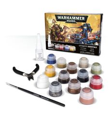 Warhammer 40000 Paints + Tools Set