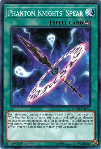 Phantom Knights Spear - LEHD-ENC14 - Common - 1st Edition