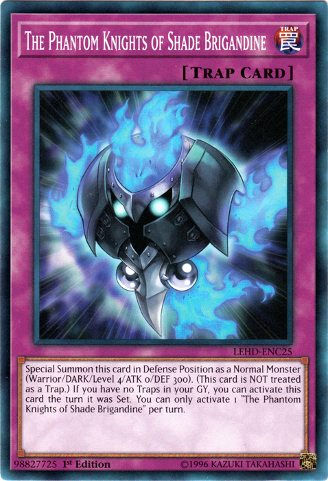 The Phantom Knights of Shade Brigandine - LEHD-ENC25 - Common - 1st Edition  - Yu-Gi-Oh! Singles  Legendary Heroes Deck Set - Illustrious Cards and  Games