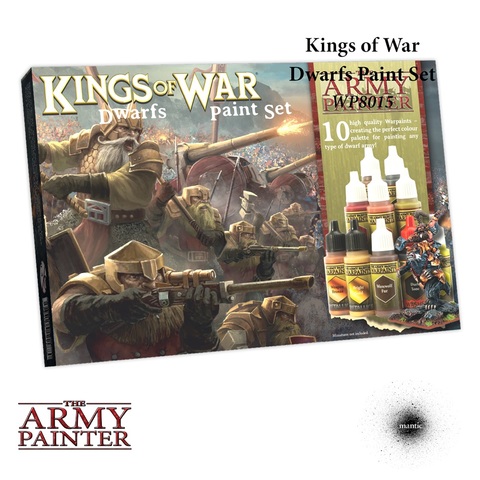 Kings of War: Dwarfs Miniatures Paint Set