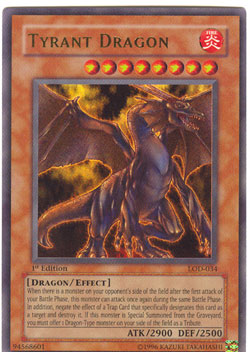 Tyrant Dragon - LOD-034 - Ultra Rare - 1st Edition