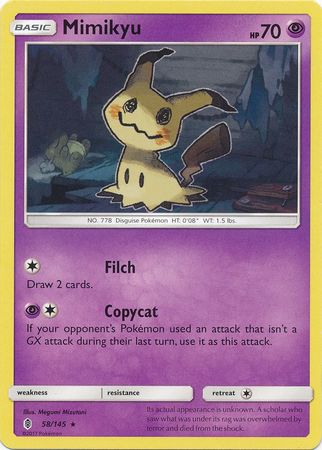 Mimikyu - 58/145 - Rare - Theme Deck Exclusive