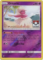 Oricorio - 55/145 - 4th Place League Promo - Reverse Holo