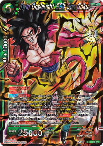 Twin Onslaught SS4 Son Goku - BT5-055 - SR