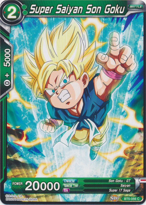 Super Saiyan Son Goku (Green) - BT5-056 - C - Dragon Ball Singles  Series  5 Booster - Miraculous Revival - DNA Comics & Games