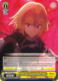 With My Command Spell Ruler - APO/S53-E011 - U