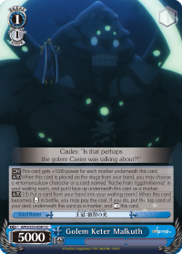Golem Keter Malkuth - APO/S53-E081 - U