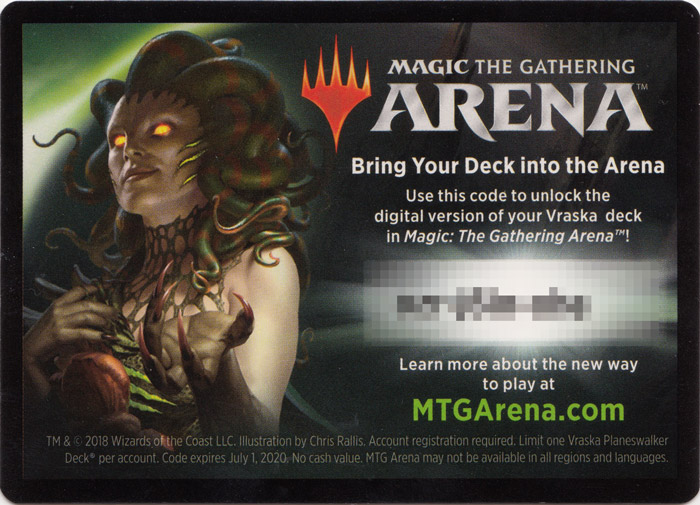 MTG Arena Code Card - Vraska Planeswalker Deck