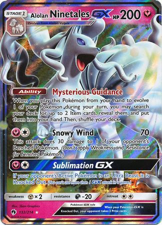 Alolan Ninetales GX - 132/214 - Ultra Rare