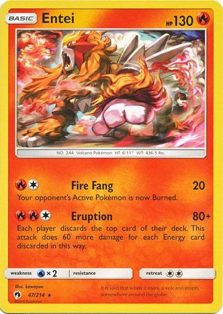 Entei - 47/214 - Rare