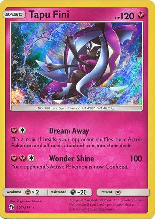 Tapu Fini - 151/214 - Holo Rare