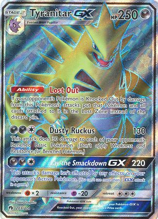 Tyranitar GX - 203/214 - Full Art Ultra Rare Tyranitar GX - 203/214 - Full Art Ultra Rare