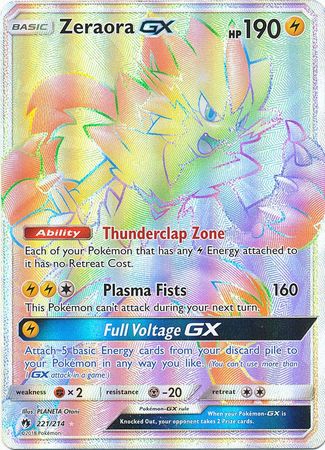 Zeraora GX - 221/214 - Secret Rare