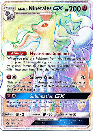 Alolan Ninetales GX - 225/214 - Secret Rare