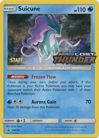 Suicune - SM149 - STAFF Prerelease Promo