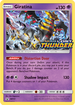 Giratina SM151 Wave Holo Promo - SM8 Lost Thunder Prerelease