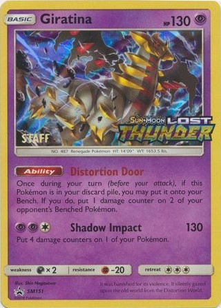 Giratina - SM151 - STAFF Prerelease Promo