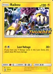 Raikou SM150 Wave Holo Promo - SM8 Lost Thunder Prerelease