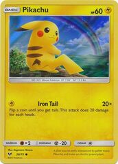 Pikachu 28/73 Wave Holo Promo - Shining Legends Raichu Special Collection