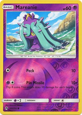Mareanie - 105/214 - Common - Reverse Holo