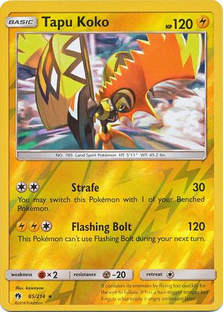 Tapu Koko - 85/214 - Reverse Holo