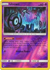 Unown - 91/214 - Rare - Reverse Holo