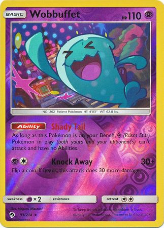 Wobbuffet - 93/214 - Rare - Reverse Holo