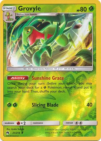 Grovyle - 21/214 - Uncommon - Reverse Holo