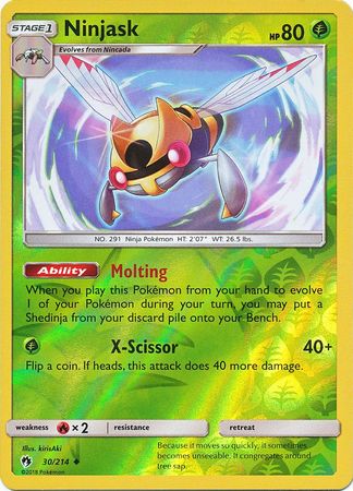 Ninjask - 30/214 - Uncommon - Reverse Holo