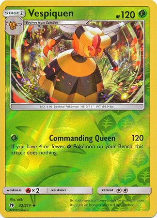 Vespiquen - 32/214 - Uncommon - Reverse Holo