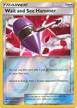 Wait and See Hammer - 192/214 - Uncommon - Reverse Holo Wait and See Hammer - 192/214 - Uncommon - Reverse Holo
