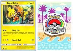 Tapu Koko - SM30 - 2017 World Championship Card - SM Black Star Promo