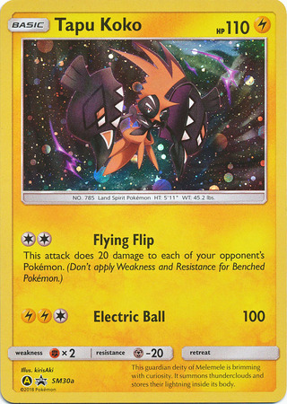 Tapu Koko - SM30a - SM Black Star Promos