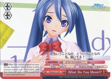 What Do You Mean!? - PD/S22-E113 PR