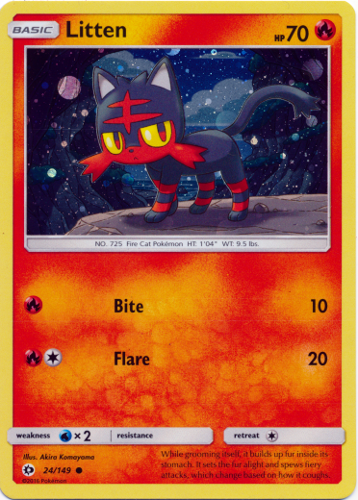 moon kitty pokemon card value Torracat (28/214) [Sun & Moon: Unbroken Bonds] this Pokmon cant attack. Litten - 24/149 - Promo