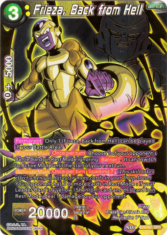 Frieza, Back from Hell - BT5-091 - SPR