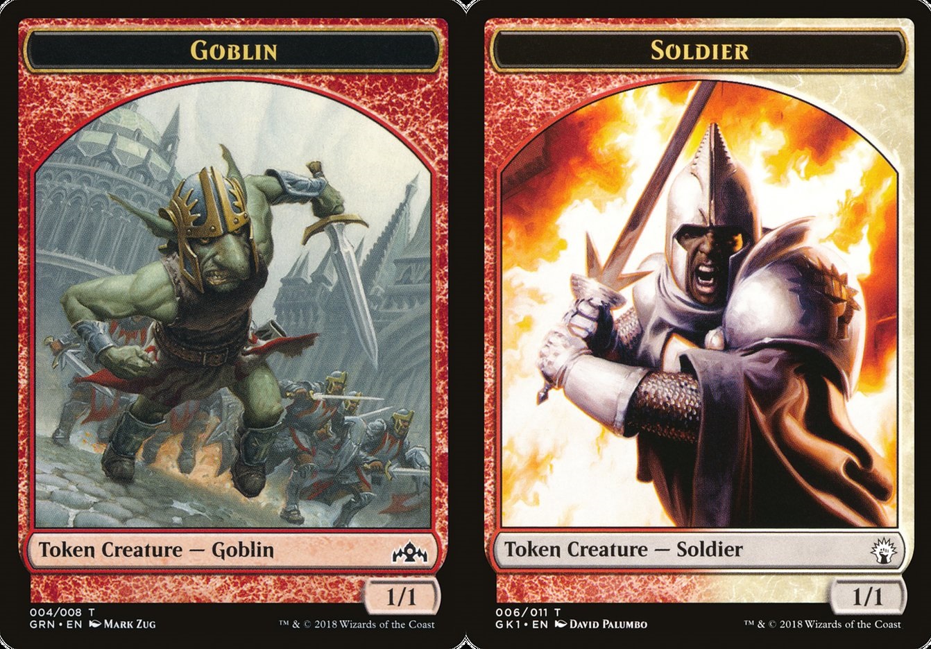 Goblin (004) // Soldier (006) Double-Sided Token