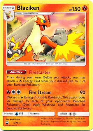 Blaziken - 6/70 - Non-Holo Theme Deck Exclusive