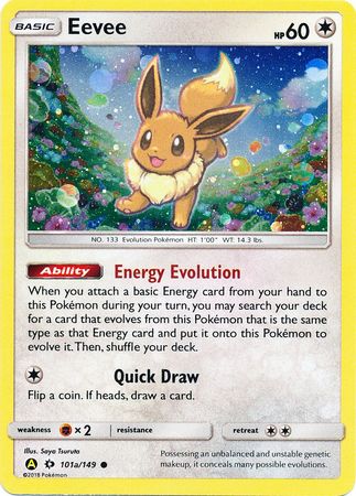 Eevee - 101a/149 - Reverse Holo - Alternate Art Promo