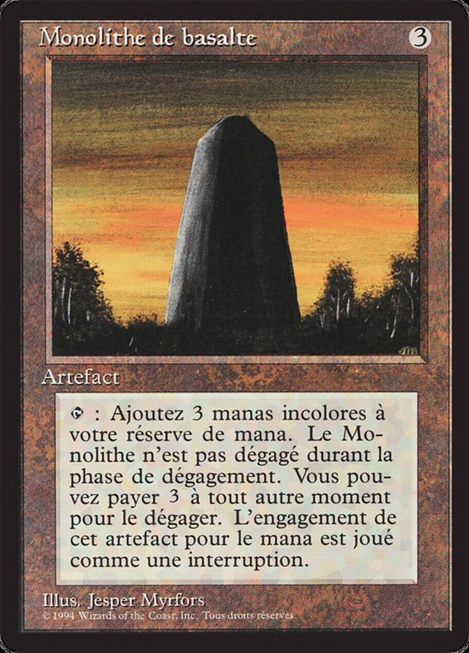 Basalt Monolith - French