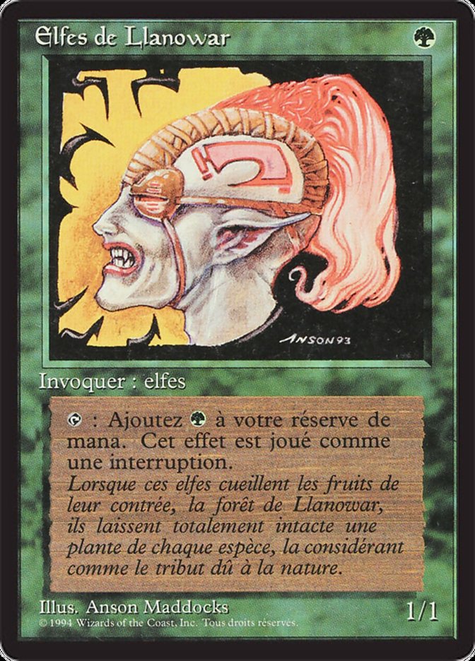 Llanowar Elves - French