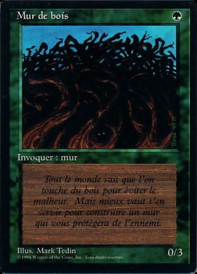 Wall of Wood - French