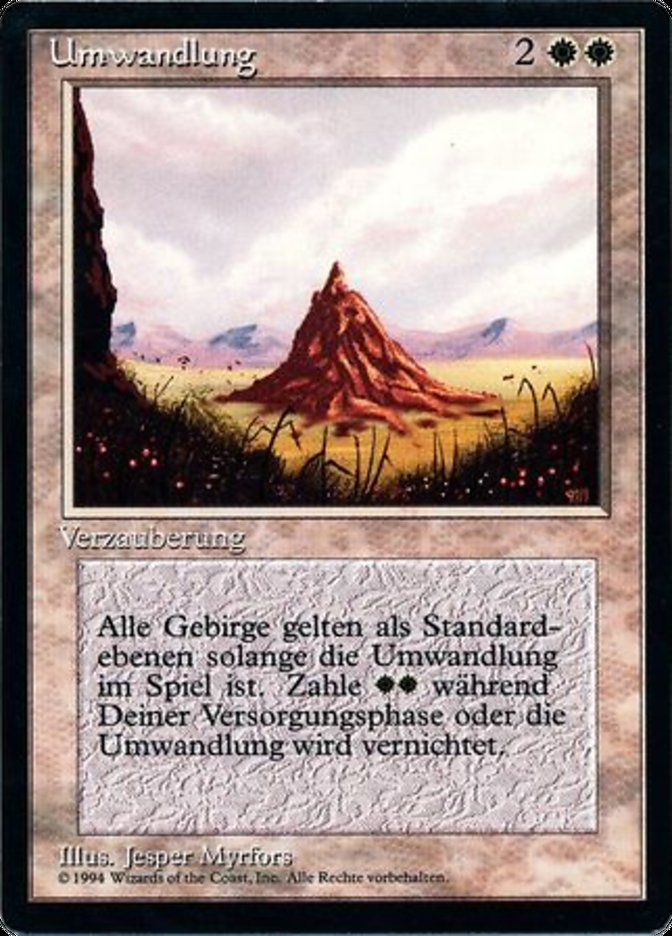 Conversion - German