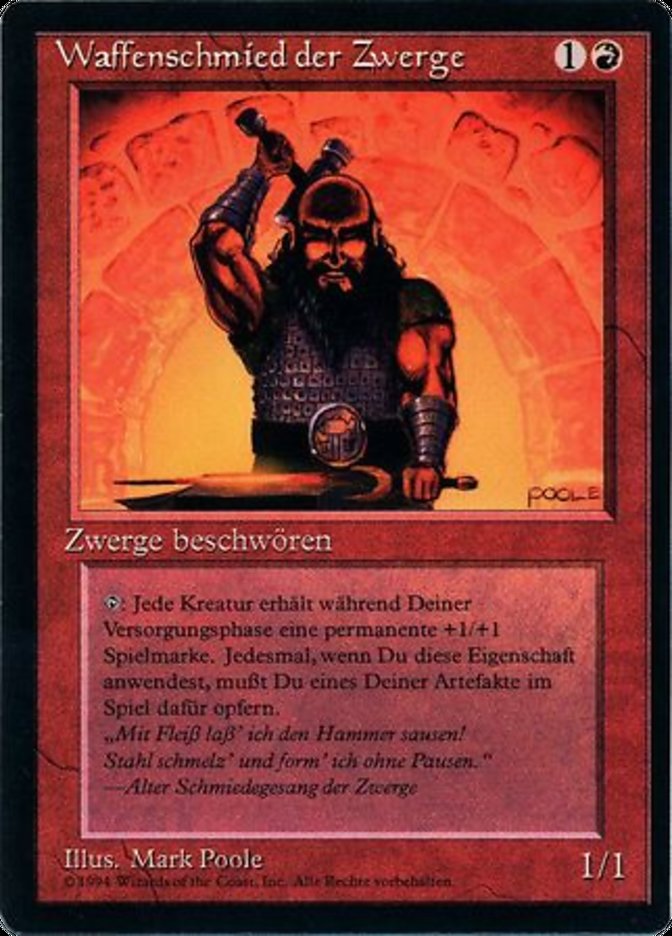 Dwarven Weaponsmith - German